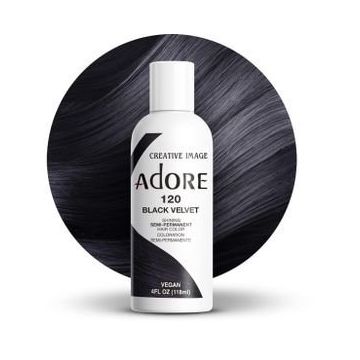 Adore Semi Permanent Hair Color 120 – Black Velvet 118ml