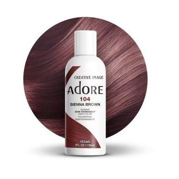 Adore Semi Permanent Hair Color 104 - Sienna Brown 118 ml