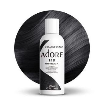 Adore Semi Permanent Hair Color 118 - Off Black 118ml