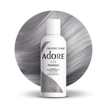 Adore Semi Permanent Hair Color 155 Titanium 118ml