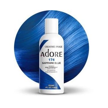 Adore Semi Permanent Hair Color 174 - Sapphire Blue 118 ml