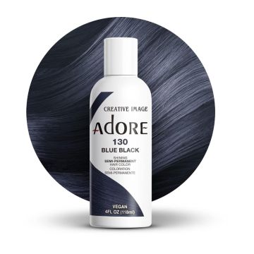 Adore Semi Permanent Hair Color 130 - Blue Black 118ml