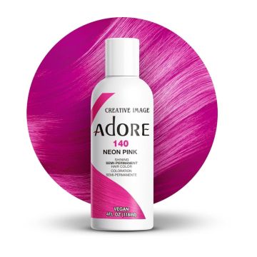 Adore Semi Permanent Hair Color 140 - Neon Pink 118ml