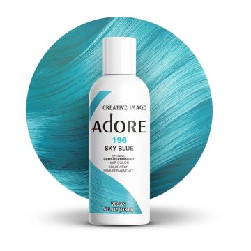 Adore Semi Permanent Hair Color 196 - Sky Blue 118 ml