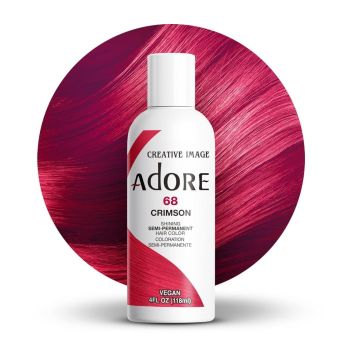 Adore Semi Permanent Hair Color 68 - Crimson 118 ml