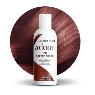 Adore Semi Permanent Hair Color 76 Copper Brown 118 ml