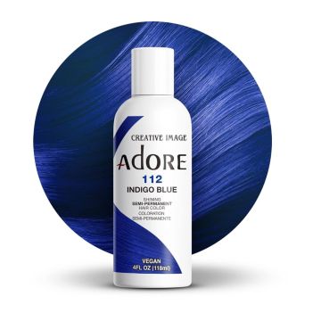 Adore Semi Permanent Hair Color 112 - Indigo Blue 118 ml