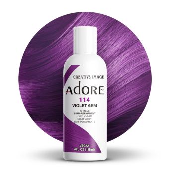 Adore Semi Permanent Hair Color 114 - Violet Gem 118 ml
