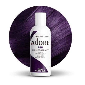 Adore Semi Permanent Hair Color 186 - Rich Eggplant 118 ml
