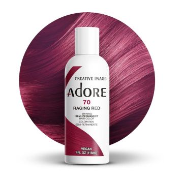 Adore Semi Permanent Hair Color 70 - Raging Red 118 ml