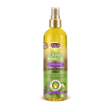 African Pride Olive Miracle Braid Sheen Spray Extra Shine 355 ml