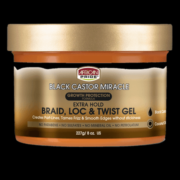 African Pride Black Castor Miracle Extra Hold Gel 227 gr