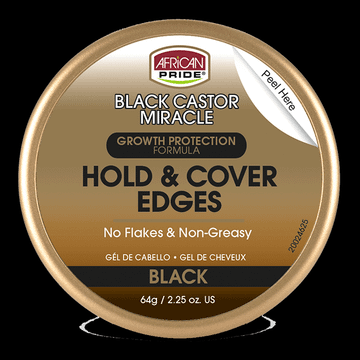 African Pride Black Castor Miracle Hold & Cover Edges 64 gr