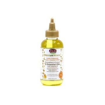 African Pride Moisture Miracle Strengthen & Protect 5 Essentiële Oliën met Vitamine E 118ml