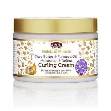 African Pride Moisture Miracle Shea Butter & Flaxseed Oil Curling Cream 340 g