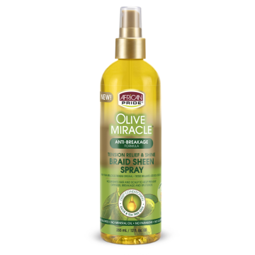 African Pride Olive Miracle Braid Sheen Spray Regular 355 ml