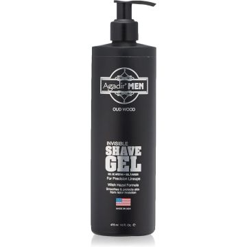 Agadir Men Invisible Shave Gel 473ml verpakking