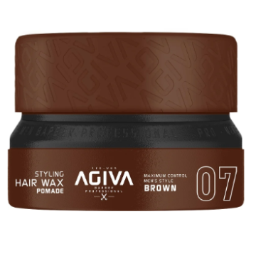Agiva Styling Hair Wax Pomade 155ml - Brown 07