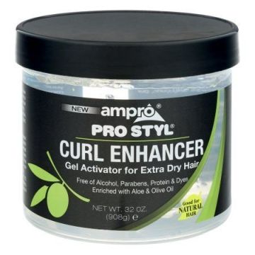 Ampro Curl Enhancer Gel Activator Extra Dry 908 Gr / 32 Oz