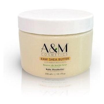 A&M Raw Shea Butter Jar 300ml voor diepe hydratatie