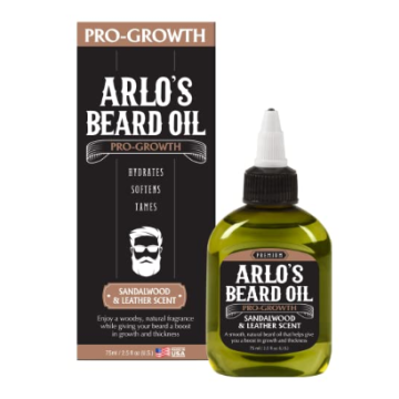 Arlo's Beard Oil Pro-Growth Sandalwood & Leather Scent 75ml