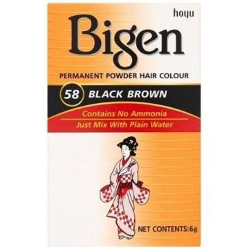 Bigen Hair Color Black Brown No. 58 verpakking