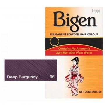 Bigen Hair Color Deep Burgundy No. 96 verpakking