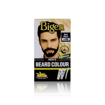 Bigen Mens Beard Hair Color Real Black B100 verpakking
