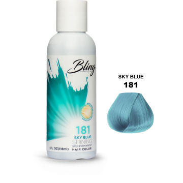 Bling Semi Permanent Hair Color 181 in Sky Blue