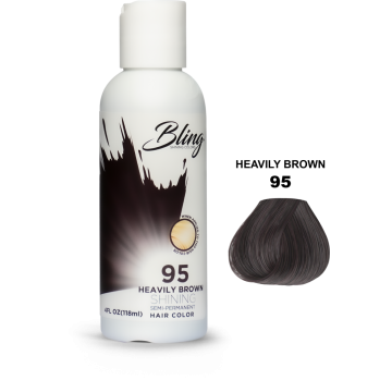 Bling Semi Permanent Hair Color 95 - Heavily Brown 118 ml