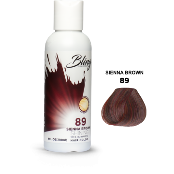 Bling Semi Permanent Hair Color 89 - Sienna Brown 118 ml