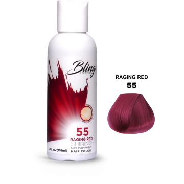 Bling Semi Permanent Hair Color 55 - Raging Red 118 ml