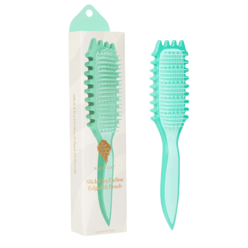 Bounce Curl Slick-Flex Define EdgeLift Brush in teal kleur