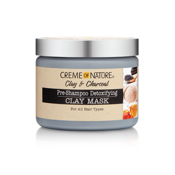 Creme of Nature Clay & Charcoal Pre-Shampoo Detoxifying Clay Mask 326 gr