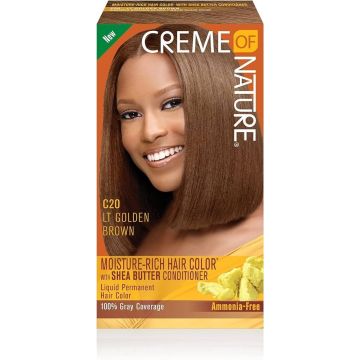 Creme of Nature Moisture-Rich Hair Color Kit C20 Light Golden Brown