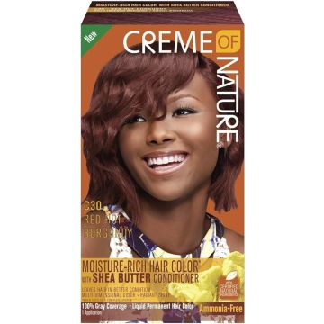 Creme of Nature Moisture-Rich Hair Color Kit C30 Red Hot Burgundy