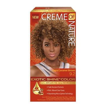 Creme of Nature Exotic Shine Color 9.2 Light Caramel Brown haarkleuring