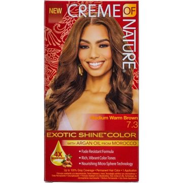 Creme of Nature Exotic Shine Color 7.3 Medium Warm Brown