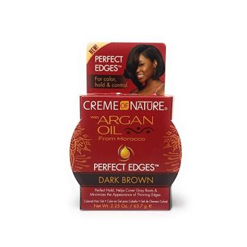 Creme of Nature Argan Oil Perfect Edges Dark Brown 2.25oz