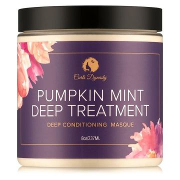Curls Dynasty Pumpkin Mint Deep Treatment Masque 8oz verpakking