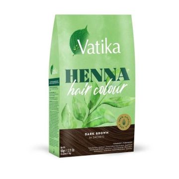 Dabur Vatika Henna Hair Color 6x10 gr - Donkerbruin