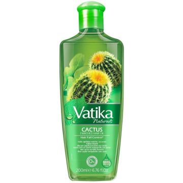 Dabur Vatika Naturals Cactus Enriched Hair Oil - Hair Fall Control - 200 ml
