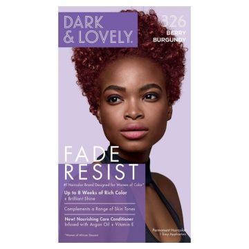 Dark and Lovely Fade Resist Haarverf - 326 Berry Burgundy