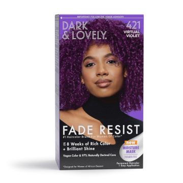 Dark & Lovely Fade Resist 421 Virtual Violet haarverf kit
