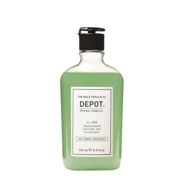 Depot N°406 Transparent Shaving Gel Brushless 200ml