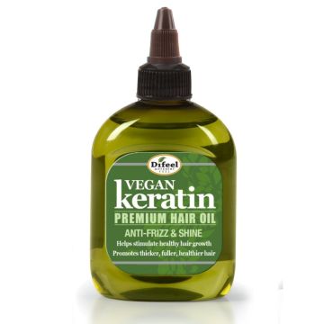 Difeel Vegan Keratin Premium Hair Oil - Anti Frizz & Shine 210ml