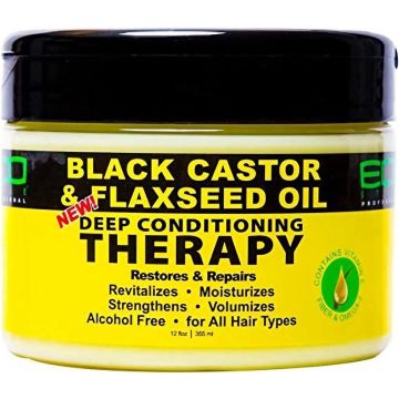 Eco Style Black Castor & Flaxseed Oil Deep Conditioning Therapy 355ml