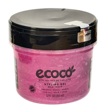 ECOCO Styling Gel Max Hold with Tea Tree & Aloevera 355ml