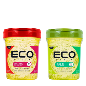 Eco Style Hair Styling Olive & Argan Gel Set 2x 946ml