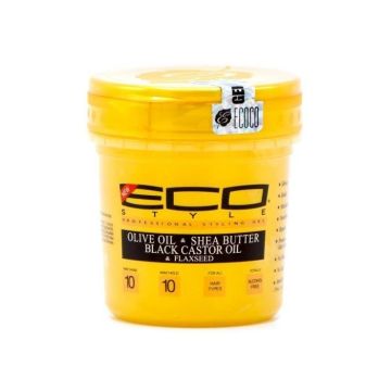 Eco Style Gold Olive Oil & Shea Butter & Black Castor Oil & Flaxseed 8oz
